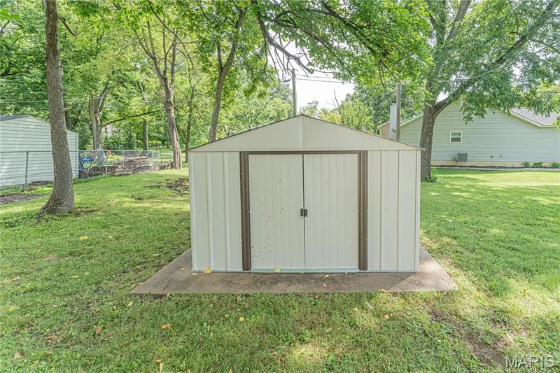 New shed in backyard — 356 Lewis Street, Wentzville, MO 63385