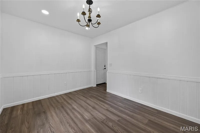 Dining Room with Luxury Vinyl Plank Flooring — 608 Mosport Drive, St Charles, MO 63304