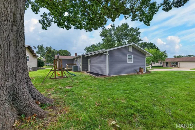 Side Elevation, Playset will be removed before closing — 608 Mosport Drive, St Charles, MO 63304