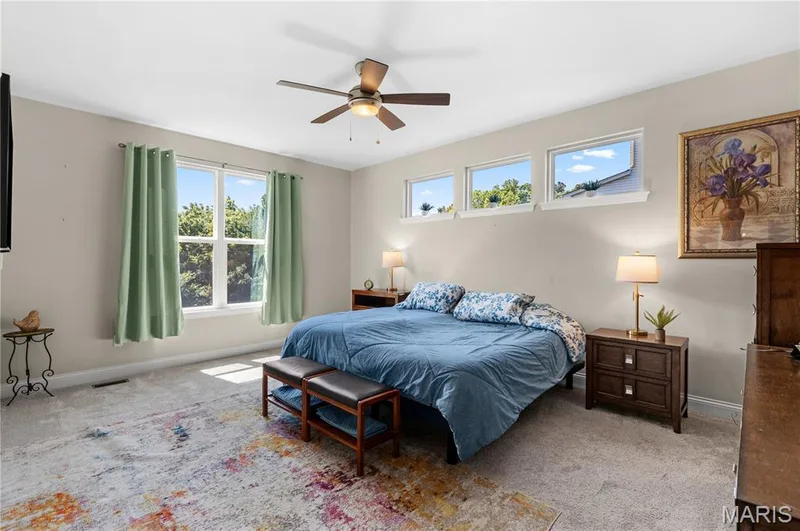 Retreat to the spacious primary suite. — 1316 Silver Fern Drive, Lake St. Louis, MO 63367