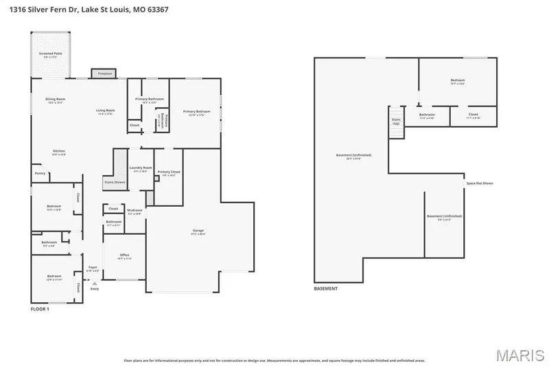 Combined floors. — 1316 Silver Fern Drive, Lake St. Louis, MO 63367
