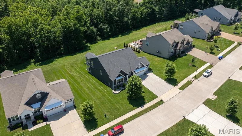 This view shows the adjoining Deer Ridge Nature Park. — 1316 Silver Fern Drive, Lake St. Louis, MO 63367