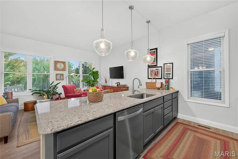 You will LOVE all of the Cabinets & Designer Drop Pendant Lighting! — 6170 Suntan Drive, St Charles, MO 63301