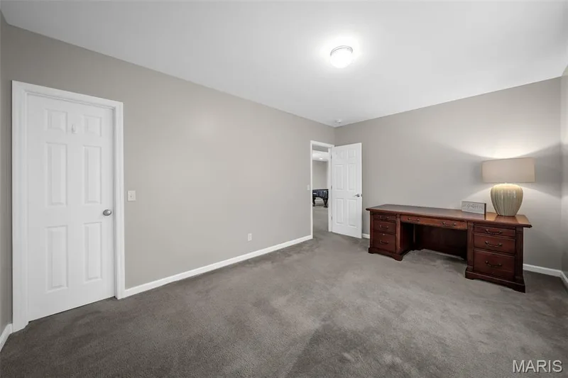 3rd bedroom in basement with carpeting. — 3416 Sun Bear Court #830C, Wentzville, MO 63385
