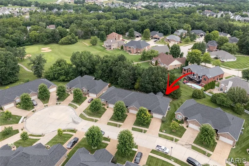Cul de sac lot backing to trees and golf course. — 3416 Sun Bear Court #830C, Wentzville, MO 63385