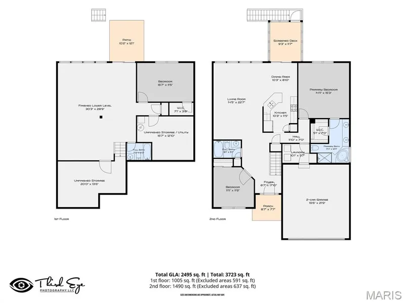 Floor plans. — 3416 Sun Bear Court #830C, Wentzville, MO 63385