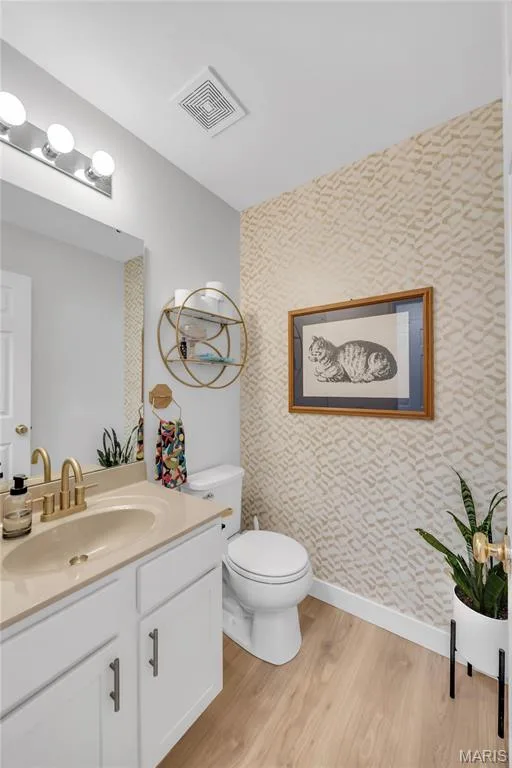 Updated bath on main level — 202 Wyndtrace Court, Lake St. Louis, MO 63367