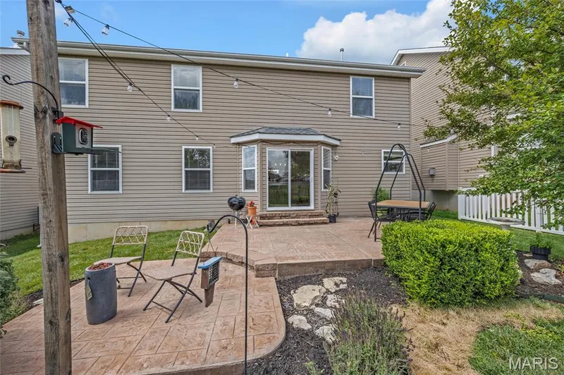 Great patio, seating, entertaining area — 202 Wyndtrace Court, Lake St. Louis, MO 63367