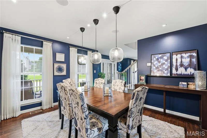 Elegant dining room with designer-inspired finishes — 539 Sunshine Brook Drive, Wentzville, MO 63385