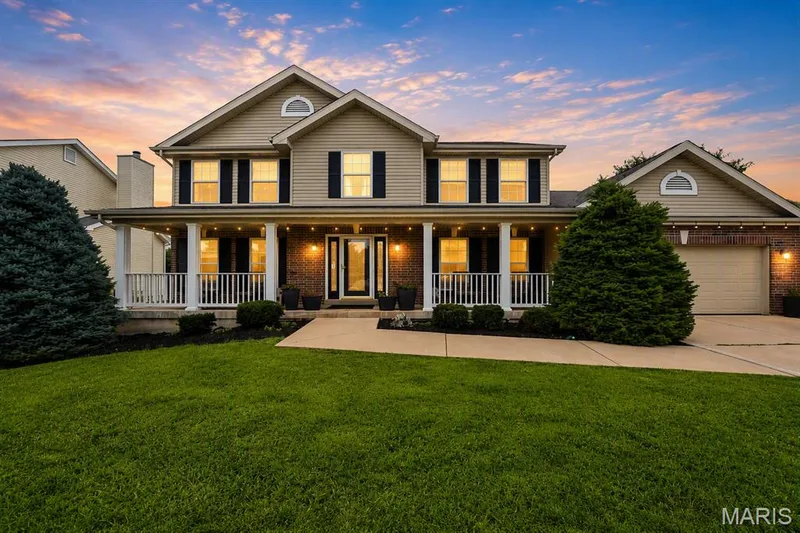 Stunning (virtual) twilight that glows at dusk — 539 Sunshine Brook Drive, Wentzville, MO 63385