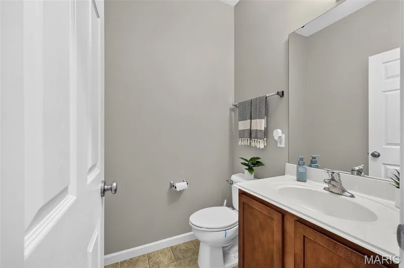 Powder room off the kitchen — 743 Springfield Drive, Wentzville, MO 63385