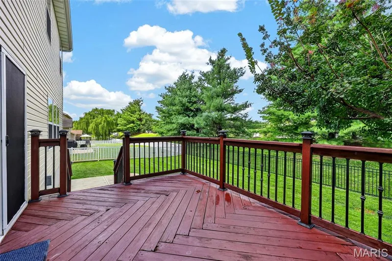 Large deck, perfect for grill outs and relaxing. — 743 Springfield Drive, Wentzville, MO 63385