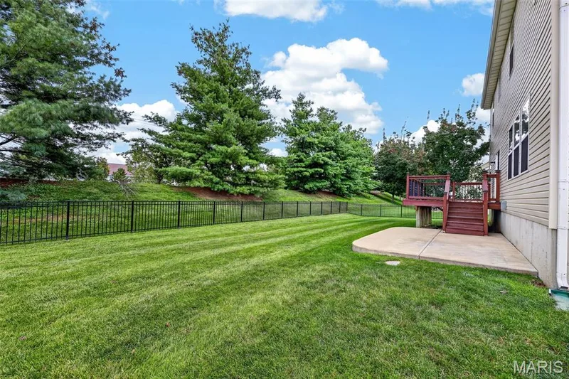 Fully fenced in backyard — 743 Springfield Drive, Wentzville, MO 63385