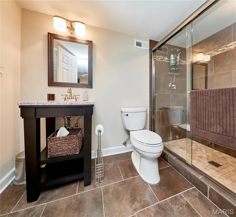 Full bath in lower level — 2323 Wellington Estates Drive, Chesterfield, MO 63017