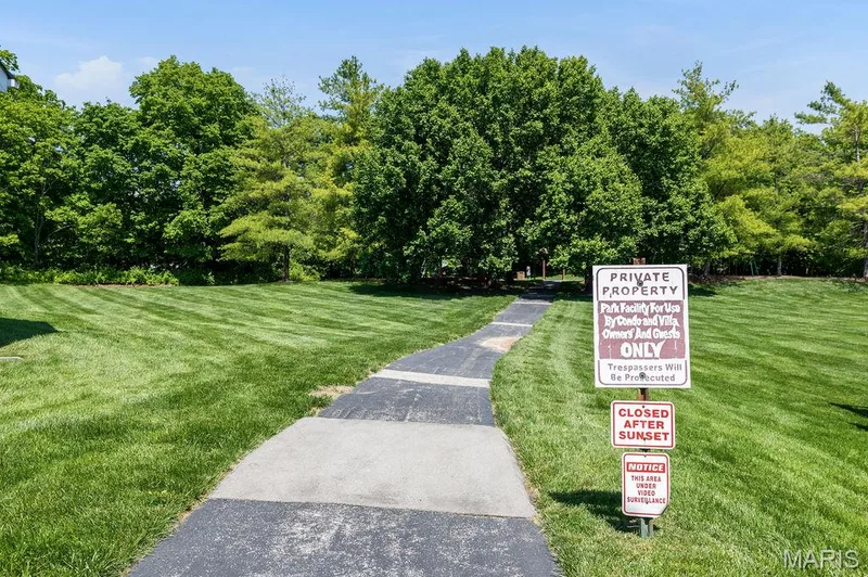 Turnberry gardens has a small walking path. — 480 Benton Drive #F, St Peters, MO 63376
