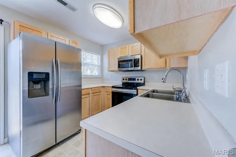 The refrigerator comes with the home. — 480 Benton Drive #F, St Peters, MO 63376