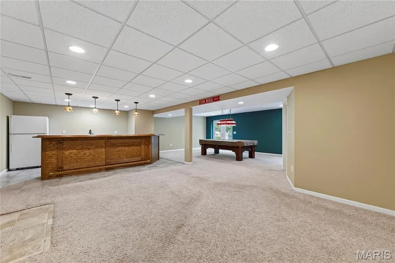 Walk Out Finished Lower Level, Wet Bar, Family Room and Rec Room — 167 Rightfield Drive, O'Fallon, MO 63366