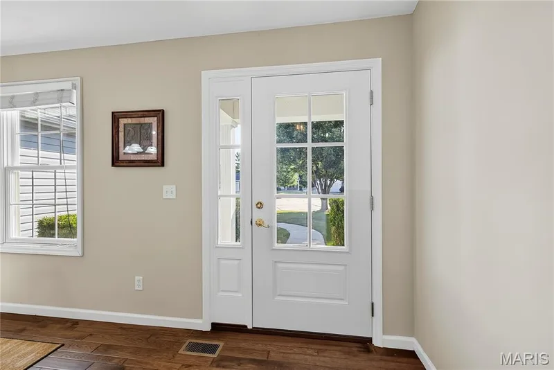 Entry Foyer with Glass Front Door and Sidelight — 167 Rightfield Drive, O'Fallon, MO 63366
