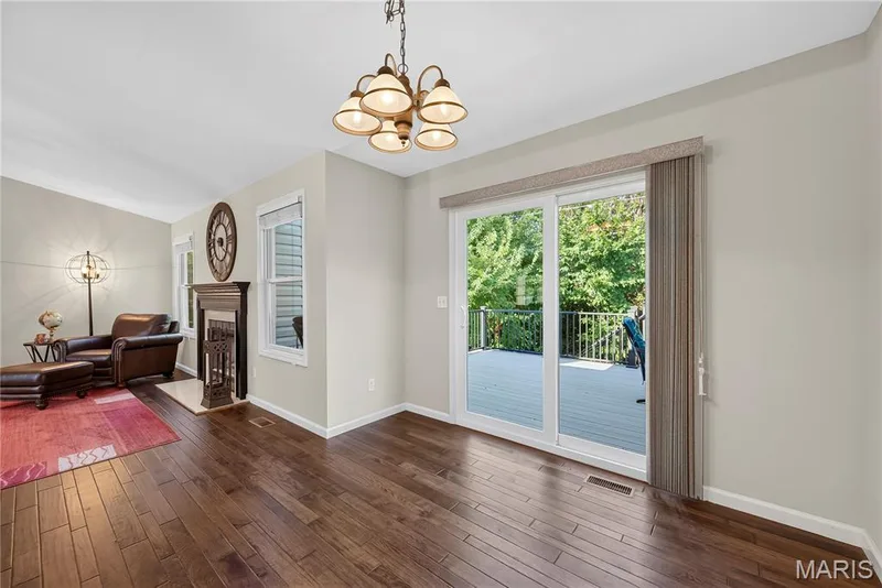 Breakfast Room with Sliding Glass Door open to Composite Deck — 167 Rightfield Drive, O'Fallon, MO 63366