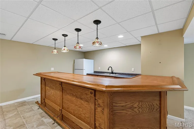 Custom Wet Bar in Finished Lower Level — 167 Rightfield Drive, O'Fallon, MO 63366