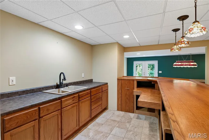Wet Bar in Finished Lower Level — 167 Rightfield Drive, O'Fallon, MO 63366