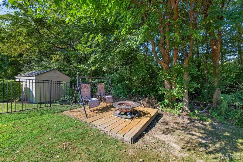 Tree Lined Backyard — 167 Rightfield Drive, O'Fallon, MO 63366