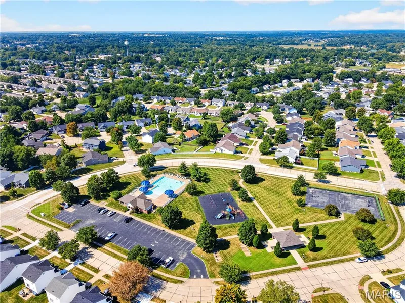 Aerial View of Neighborhood and Amenities — 167 Rightfield Drive, O'Fallon, MO 63366