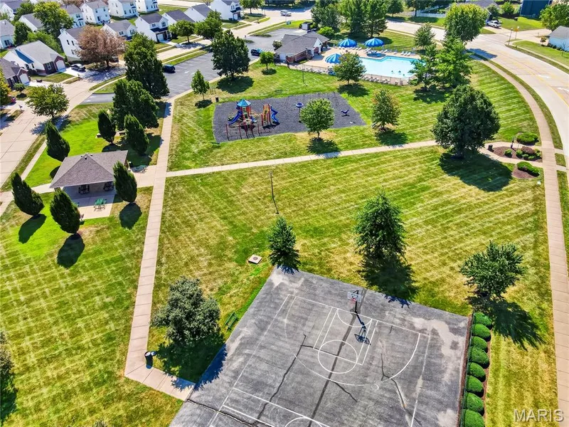Aerial View of Neighborhood Amenities — 167 Rightfield Drive, O'Fallon, MO 63366