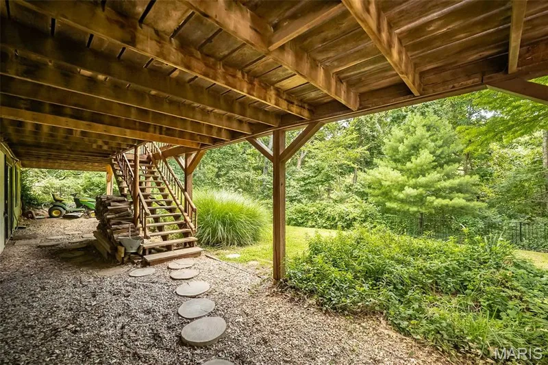 Under deck wood out to the fenced backyard perfect for your furry friends! — 8 Whippoorwill Court, Defiance, MO 63341