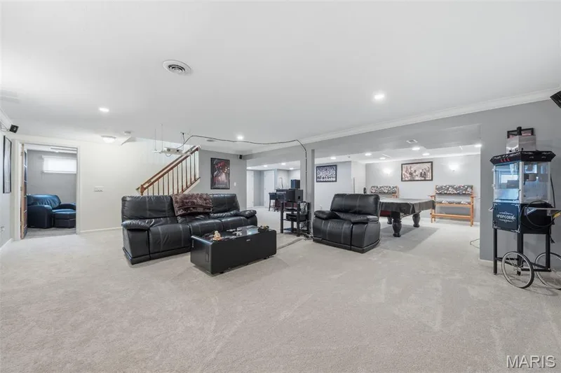 Lower level is ideal for movie nights and so much space for all your needs — 214 Charging Bear Drive, Wentzville, MO 63385