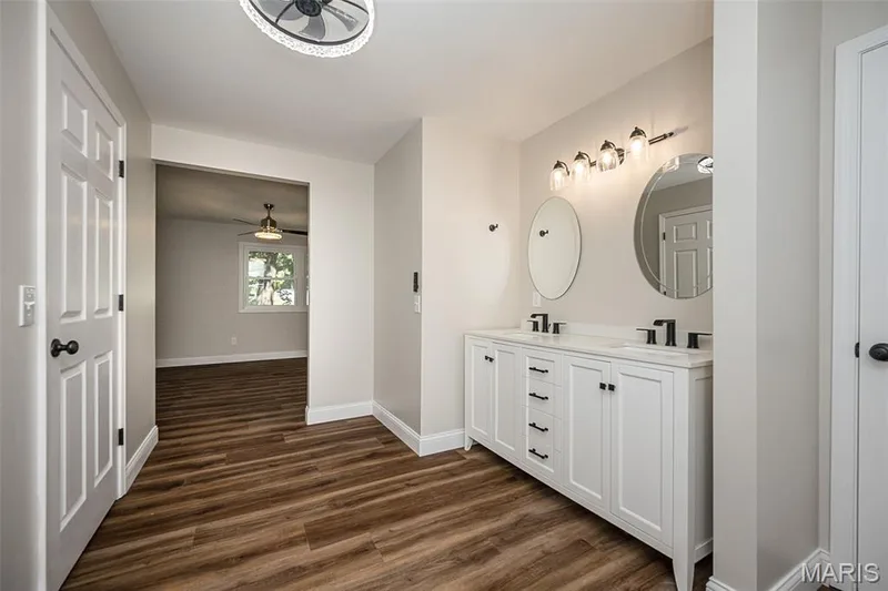 Updated primary bathroom — 5935 Lafayette Drive, Weldon Spring, MO 63304