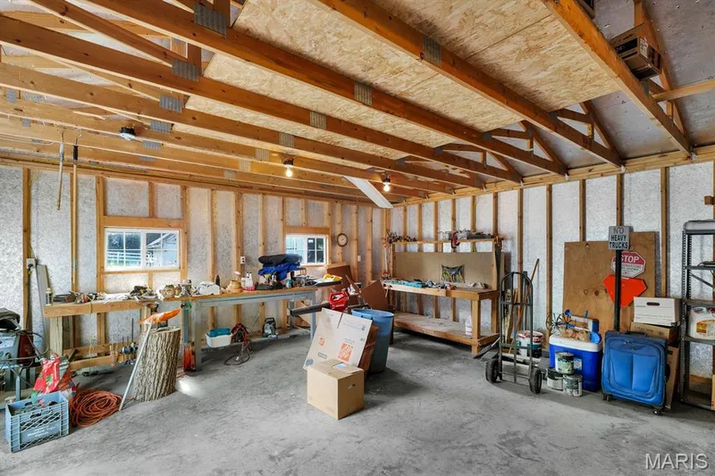 Workshop Area in 22x34 Oversized Garage — 2365 Saint Paul Road, St Paul, MO 63366