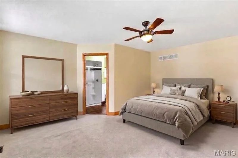 Virtually Staged Primary Suite — 2365 Saint Paul Road, St Paul, MO 63366
