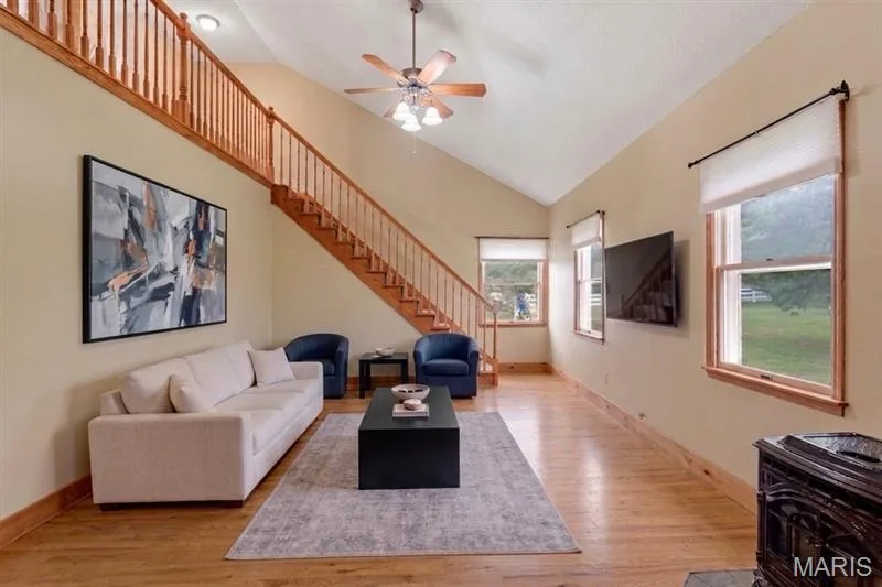 Virtually Staged Family Room — 2365 Saint Paul Road, St Paul, MO 63366