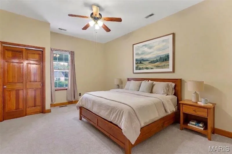 Virtually Staged Second Bedroom — 2365 Saint Paul Road, St Paul, MO 63366