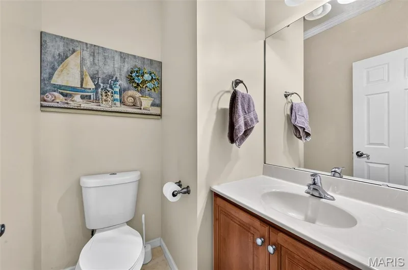 Bathroom off of laundry room — 4425 Millcroft Drive, St Charles, MO 63304