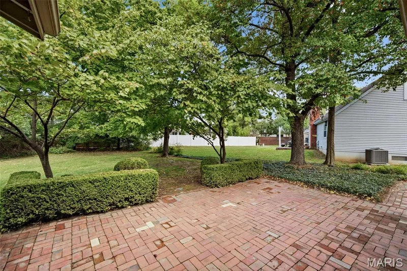 Patio extends to large flat back yard — 2176 Parasol Drive, Chesterfield, MO 63017