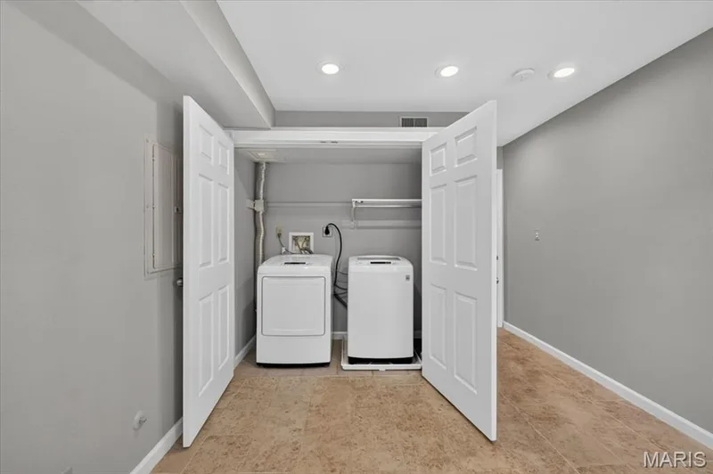 can also serve as laundry area. Washer & dryer remains. — 1380 Heritage Landing #202, St Charles, MO 63303