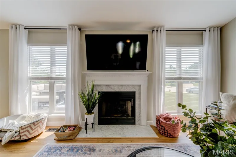 Gas fireplace — 109 Emerald Isle Lane, Wentzville, MO 63385