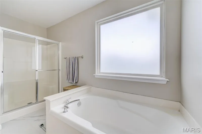 Separate tub and shower. — 109 Emerald Isle Lane, Wentzville, MO 63385