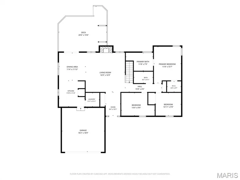 First floor layout — 109 Emerald Isle Lane, Wentzville, MO 63385