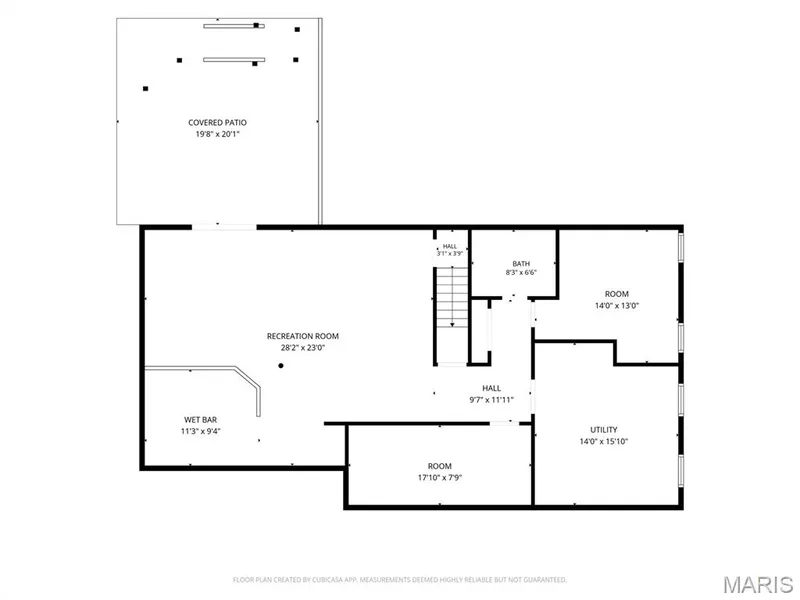 Lower level layout — 109 Emerald Isle Lane, Wentzville, MO 63385