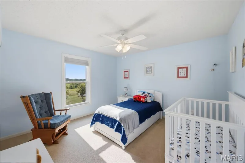Bedroom with back yard views — 2 Emmons Court #1294, O'Fallon, MO 63368