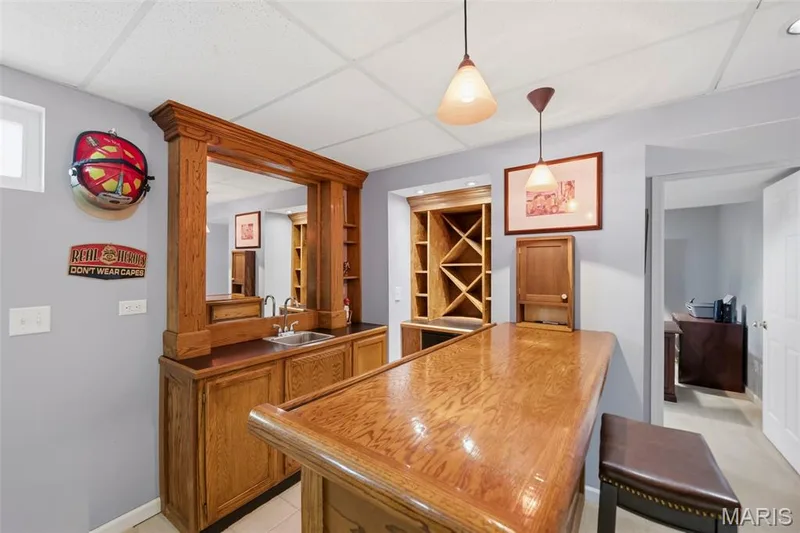 Custom Wet Bar with wine storage — 2 Emmons Court #1294, O'Fallon, MO 63368