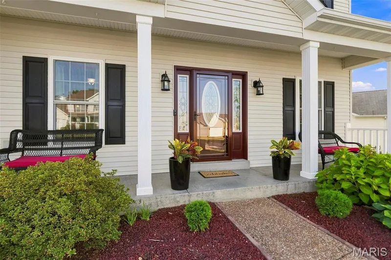 Front porch with area for seating — 2 Emmons Court #1294, O'Fallon, MO 63368