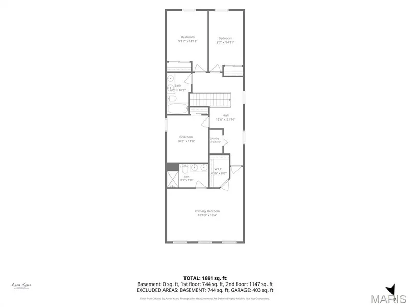 Second Floor Floorplan — 108 Tiber Way, St Charles, MO 63301