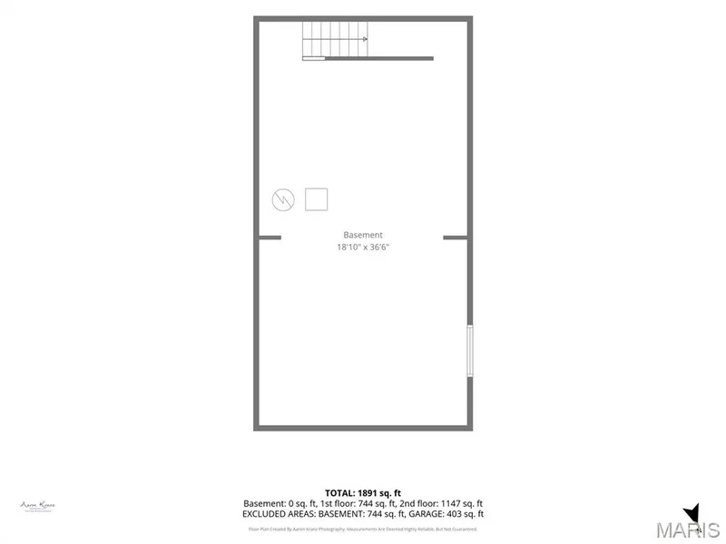 Basement Floorplan — 108 Tiber Way, St Charles, MO 63301