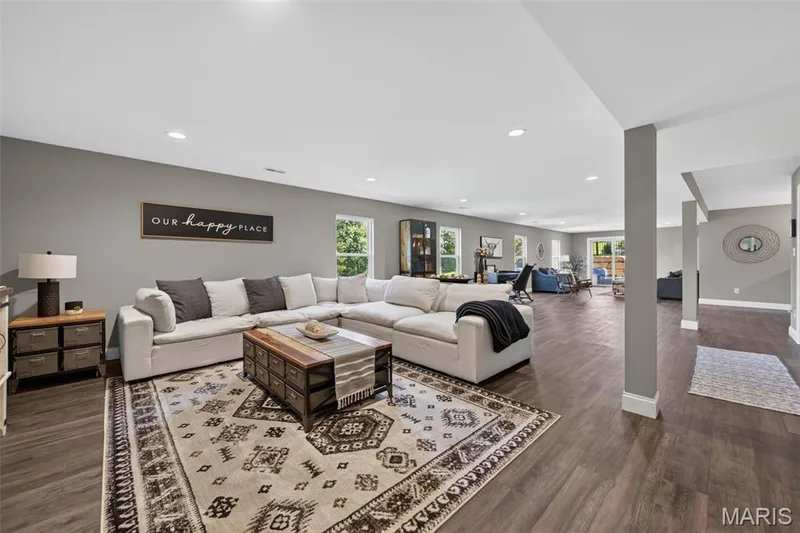 Finished Area in Lower Level with Luxury Vinyl Plank Flooring — 517 Stonewolf Creek Drive, Wentzville, MO 63385