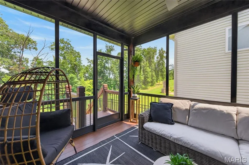 Screened in Deck with Steps to the Patio — 517 Stonewolf Creek Drive, Wentzville, MO 63385
