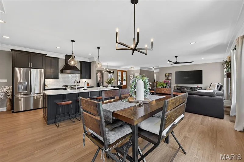 Kitchen and Breakfast Room (Kitchen Refrigerator is Included) — 517 Stonewolf Creek Drive, Wentzville, MO 63385